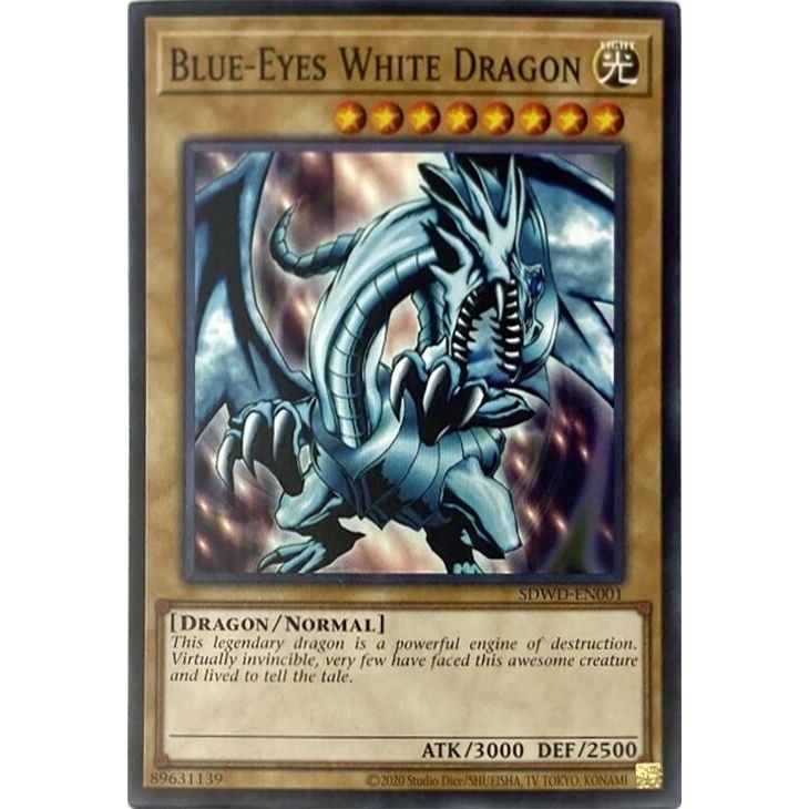 Image for Blue-Eyes White Dragon (SDWD-EN001) (Unlimited Misprint) (SDWD-EN001) (SDWD) - YuGiOh