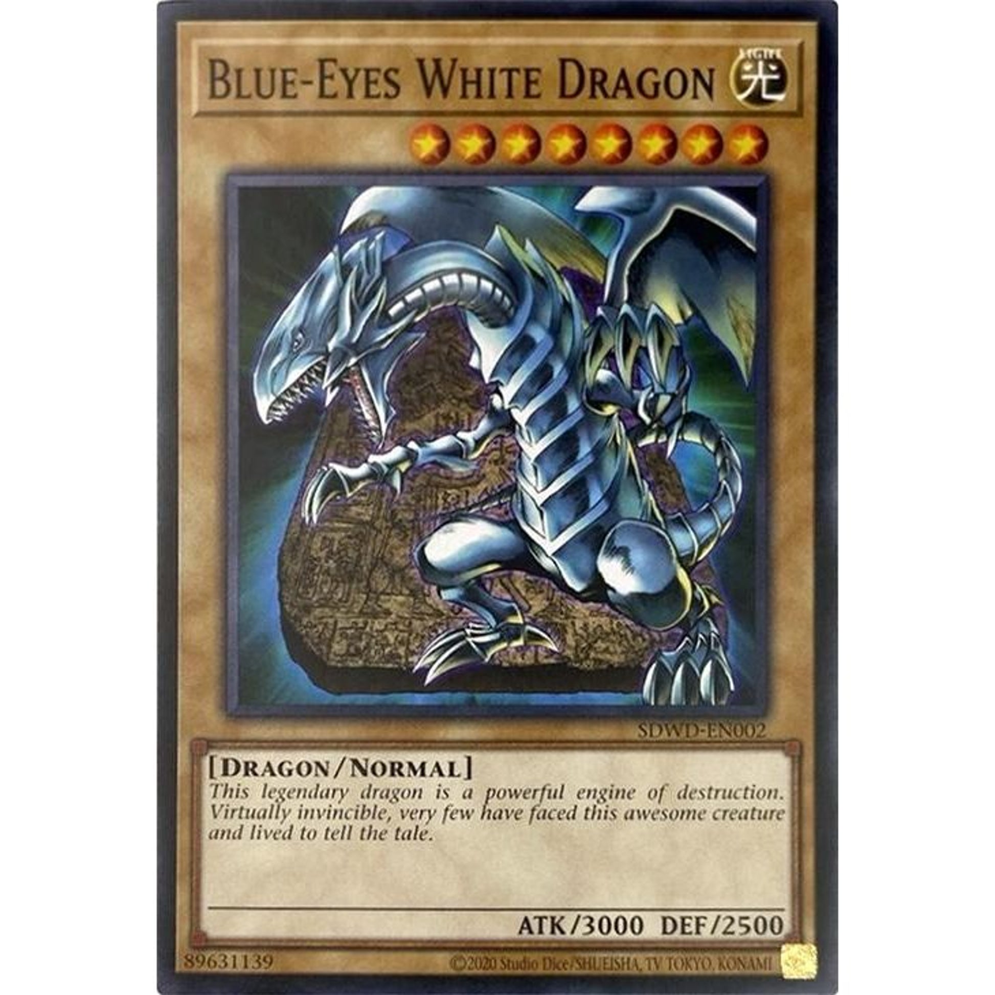 Image for Blue-Eyes White Dragon (SDWD-EN002) (Unlimited Misprint) (SDWD-EN002) (SDWD) - YuGiOh