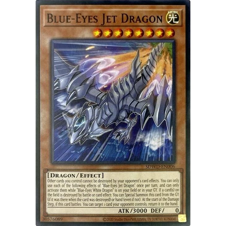 Image for Blue-Eyes Jet Dragon (Unlimited Misprint) (SDWD-EN006) (SDWD) - YuGiOh
