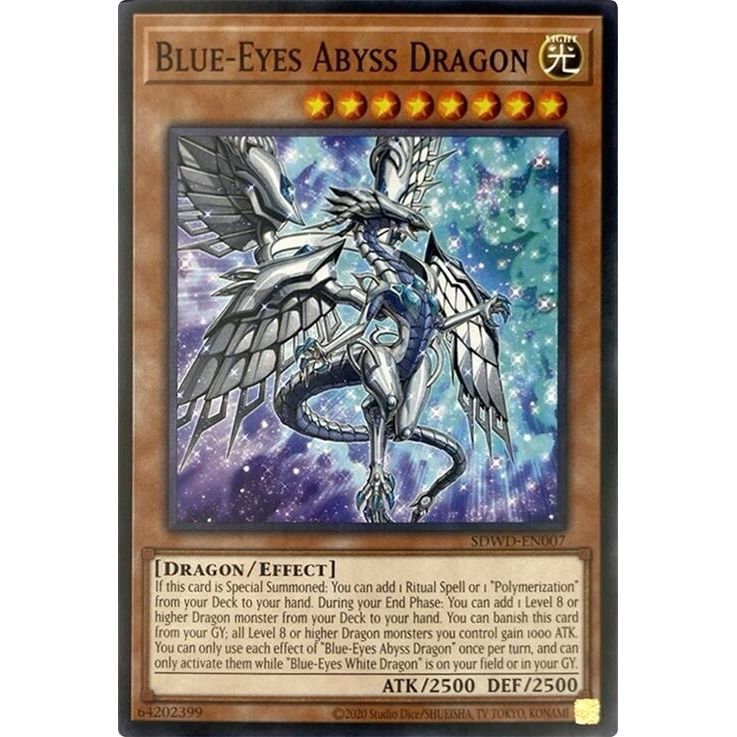 Image for Blue-Eyes Abyss Dragon (Unlimited Misprint) (SDWD-EN007) (SDWD) - YuGiOh
