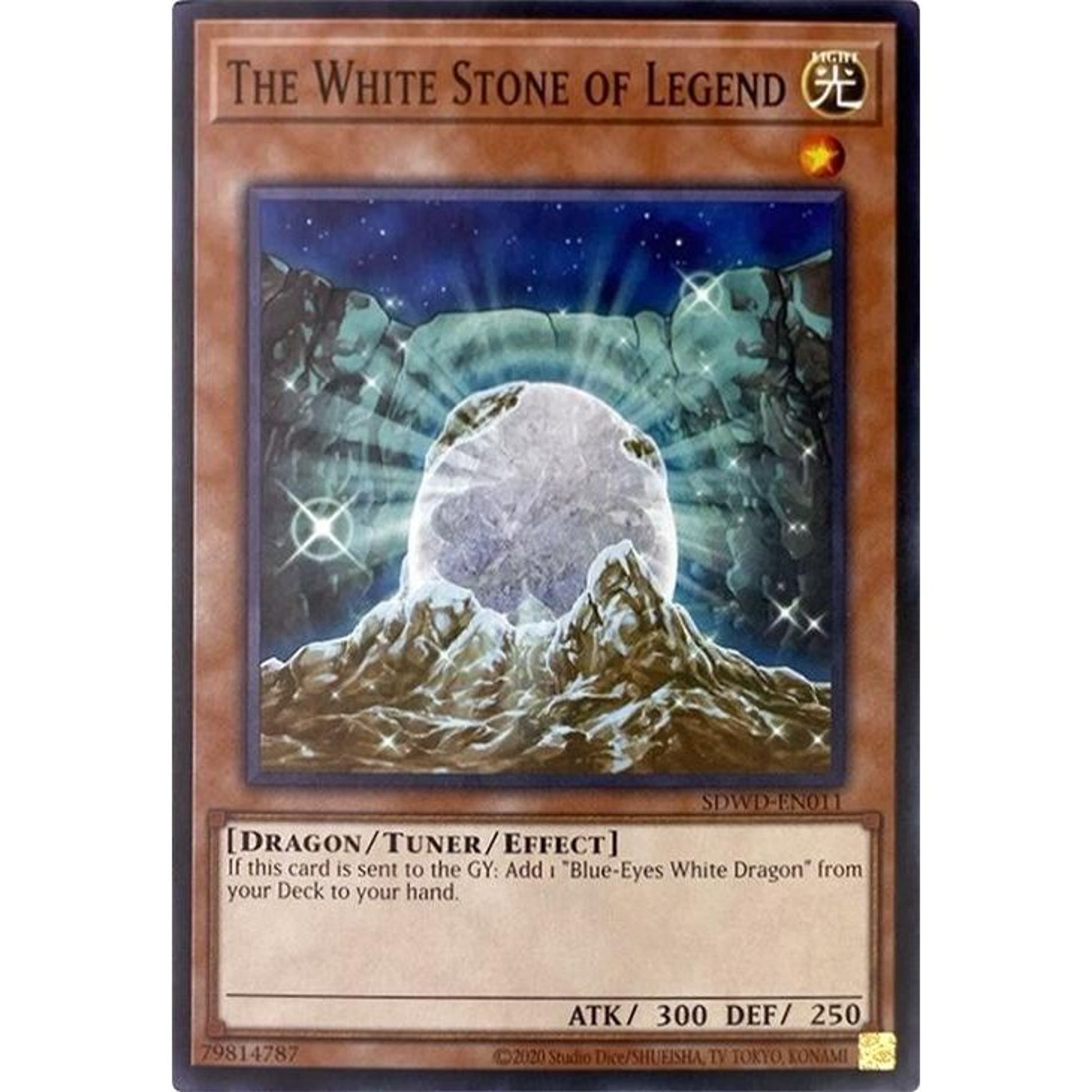 Image for The White Stone of Legend (Unlimited Misprint) (SDWD-EN011) (SDWD) - YuGiOh