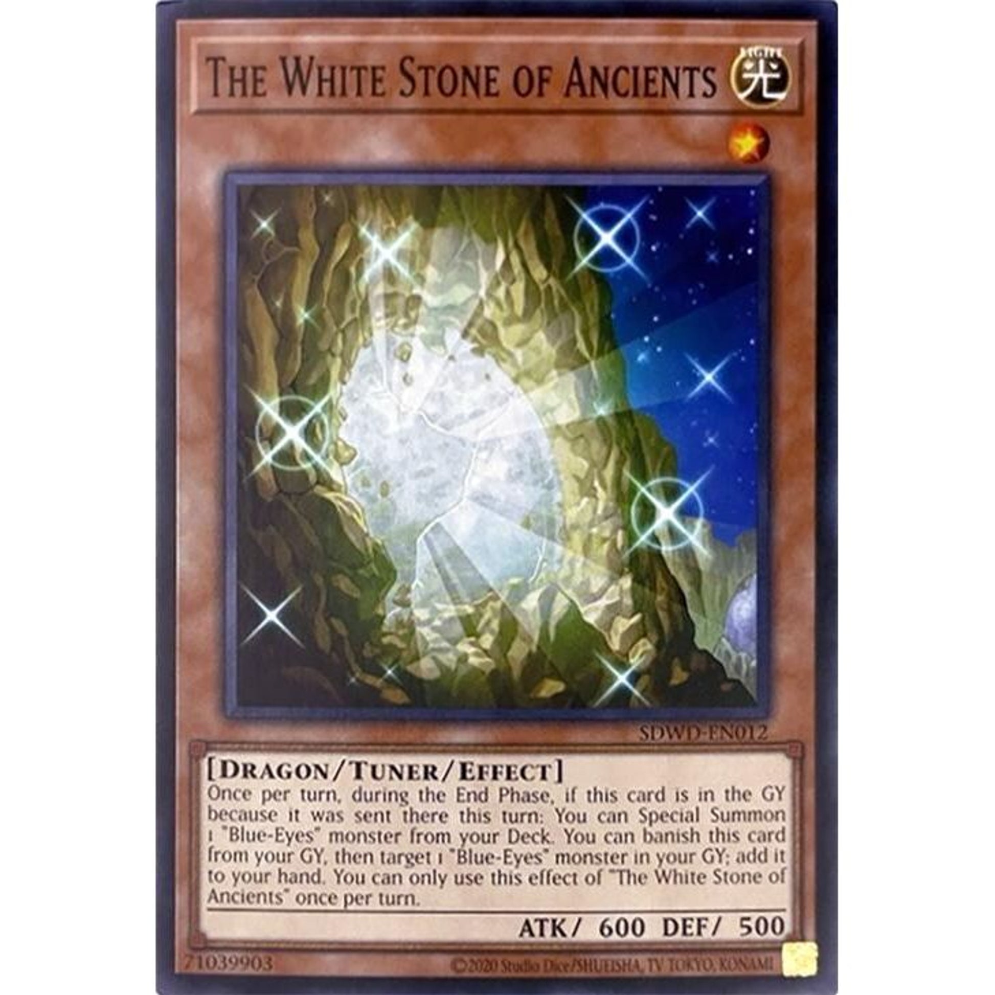 Image for The White Stone of Ancients (Unlimited Misprint) (SDWD-EN012) (SDWD) - YuGiOh