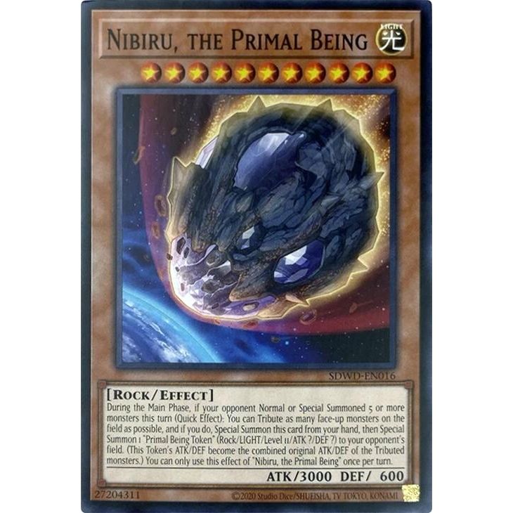 Image for Nibiru, the Primal Being (Unlimited Misprint) (SDWD-EN016) (SDWD) - YuGiOh