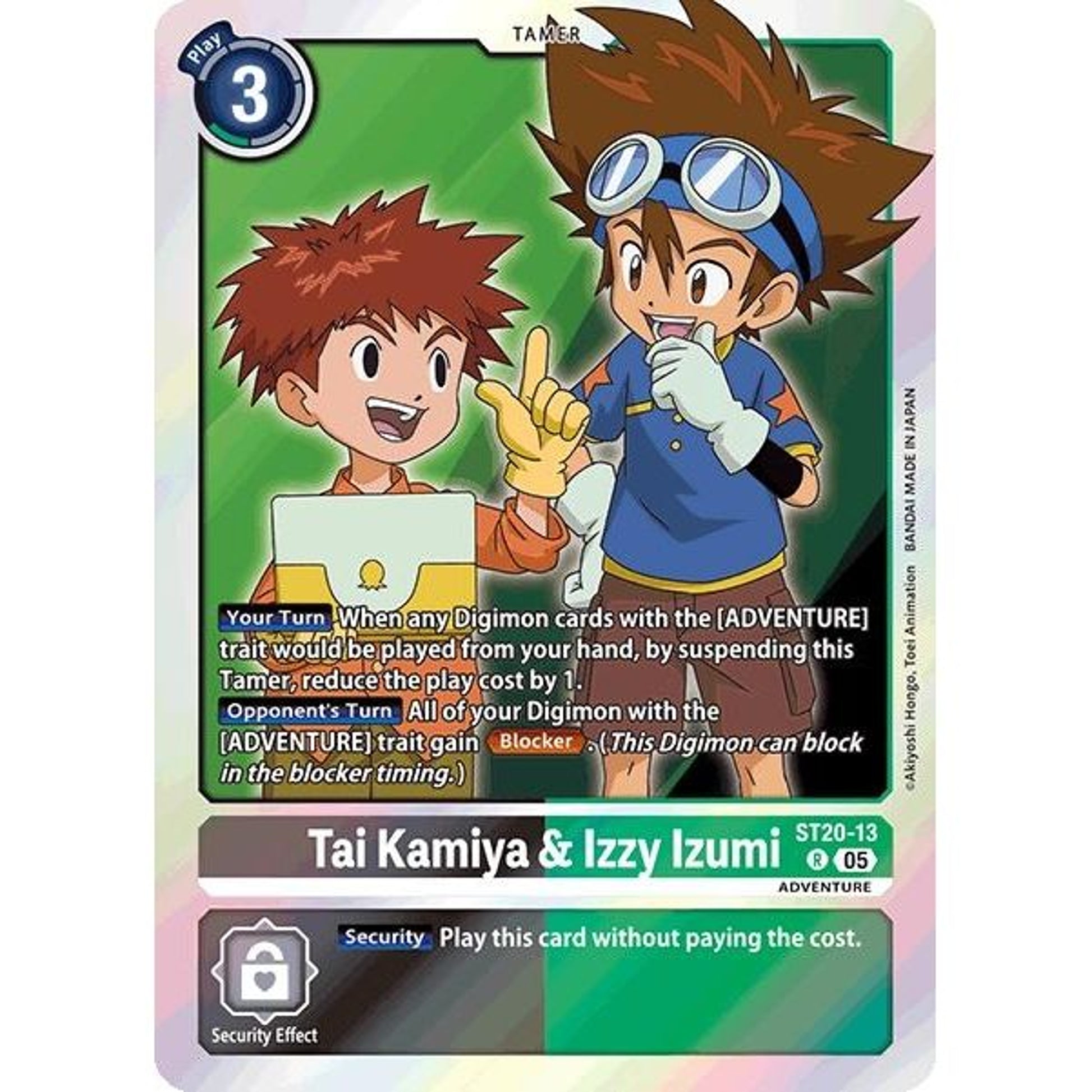 Image for Tai Kamiya & Izzy Izumi (ST20-13 R) (ST-20) - Digimon Card Game