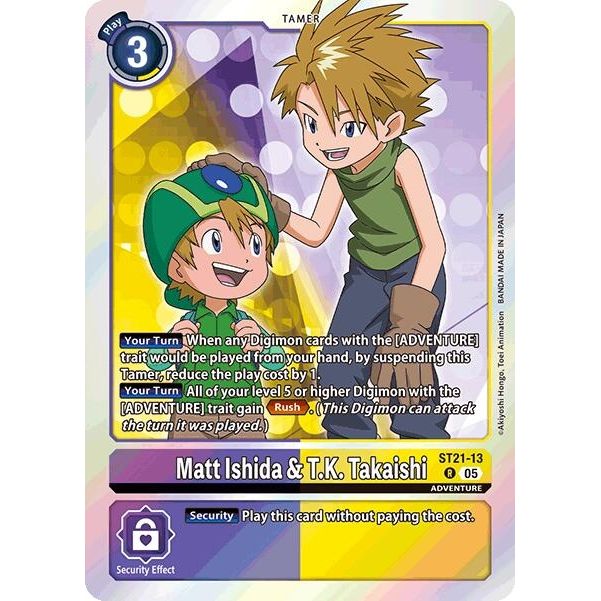 Image for Matt Ishida & T.K. Takaishi (ST21-13 R) (ST-21) - Digimon Card Game