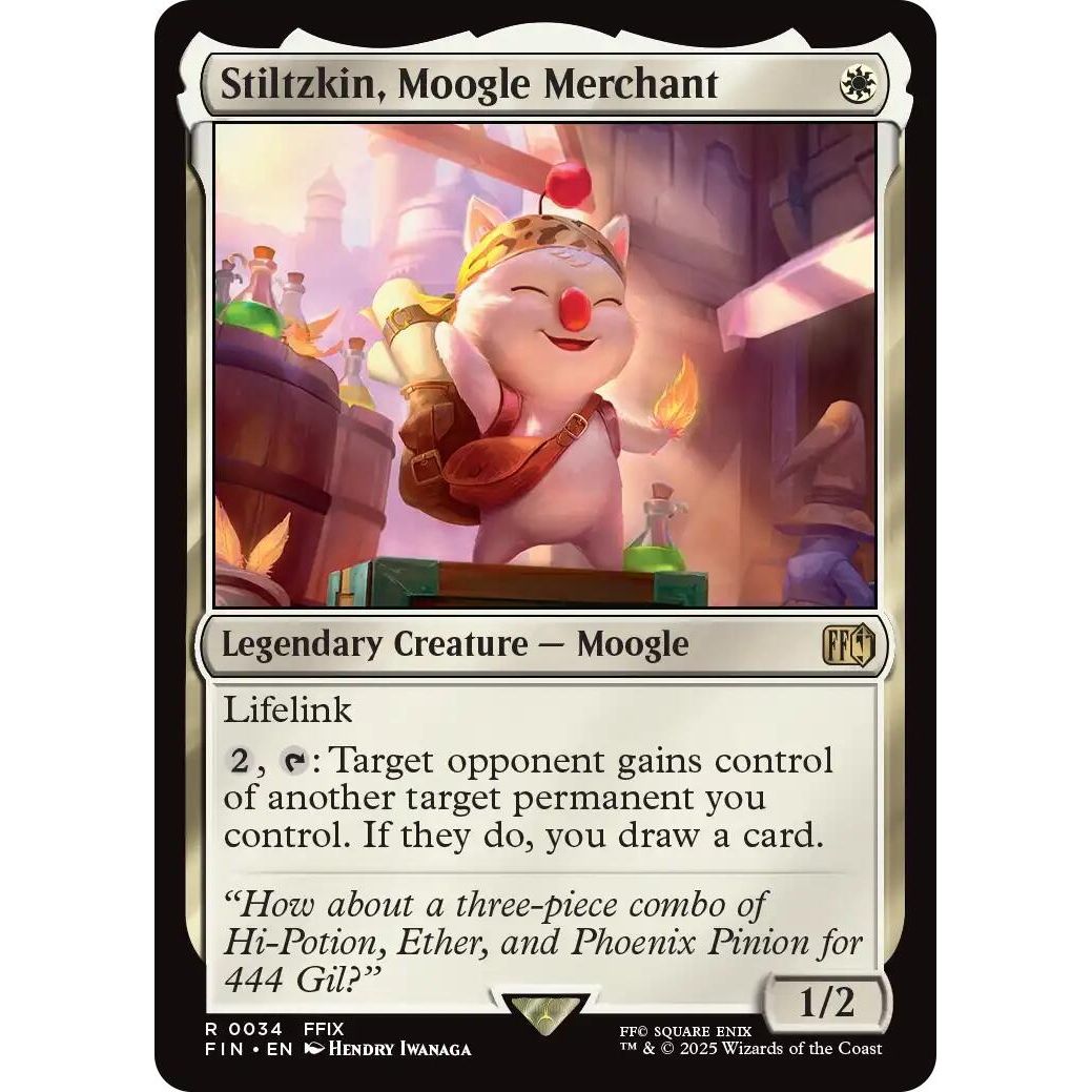 Image for Stiltzkin, Moogle Merchant (34) (FIN) - Magic: The Gathering