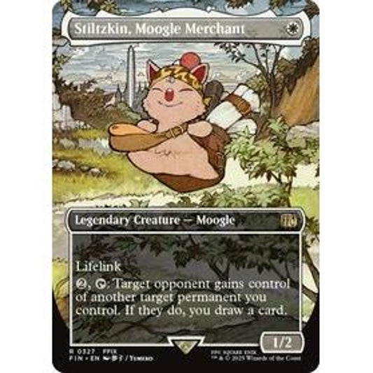 Stiltzkin, Moogle Merchant (Borderless) - Final Fantasy TCG (005)