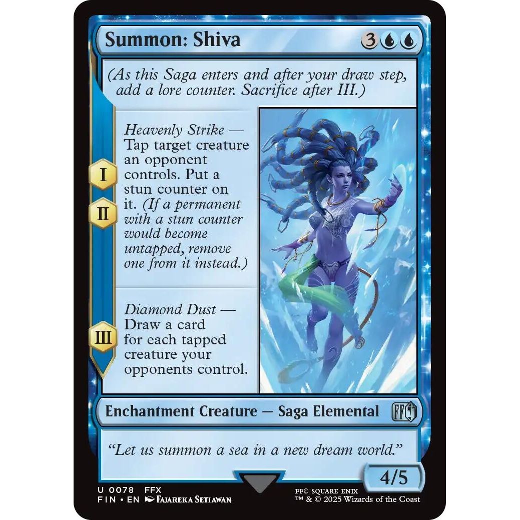 Image for Summon: Shiva (78) (FIN) - Magic: The Gathering