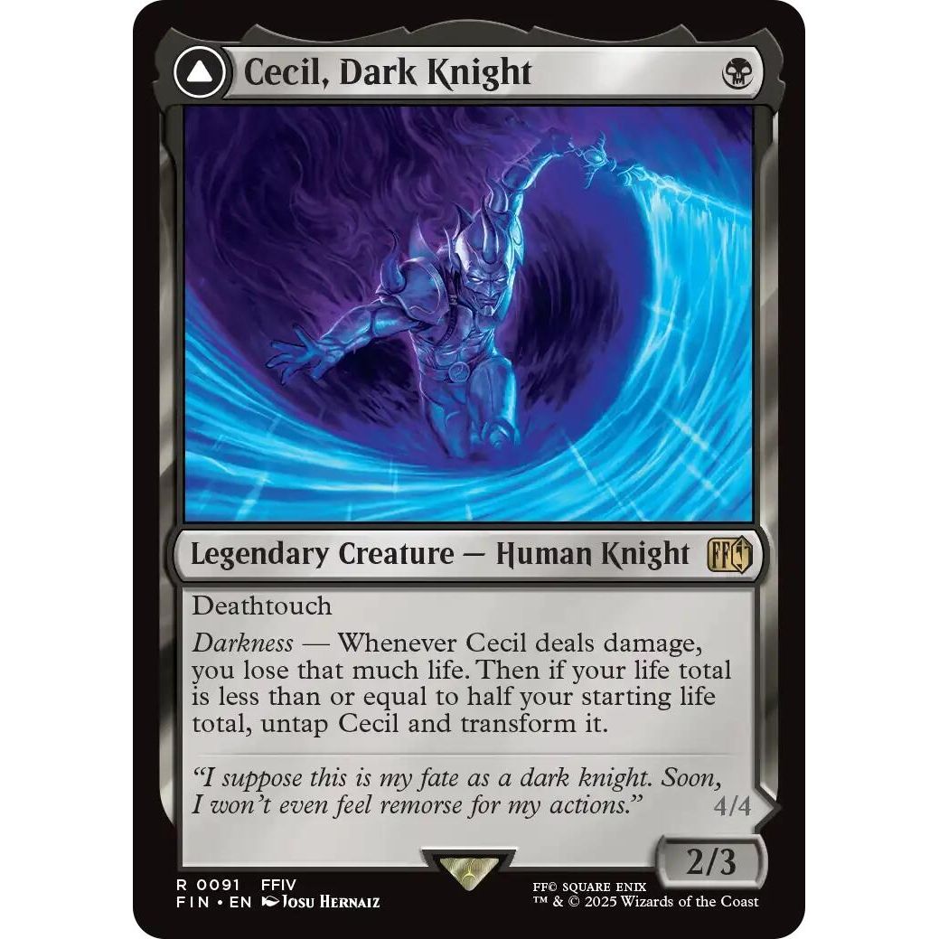 Image for Cecil, Dark Knight (91) (FIN) - Magic: The Gathering