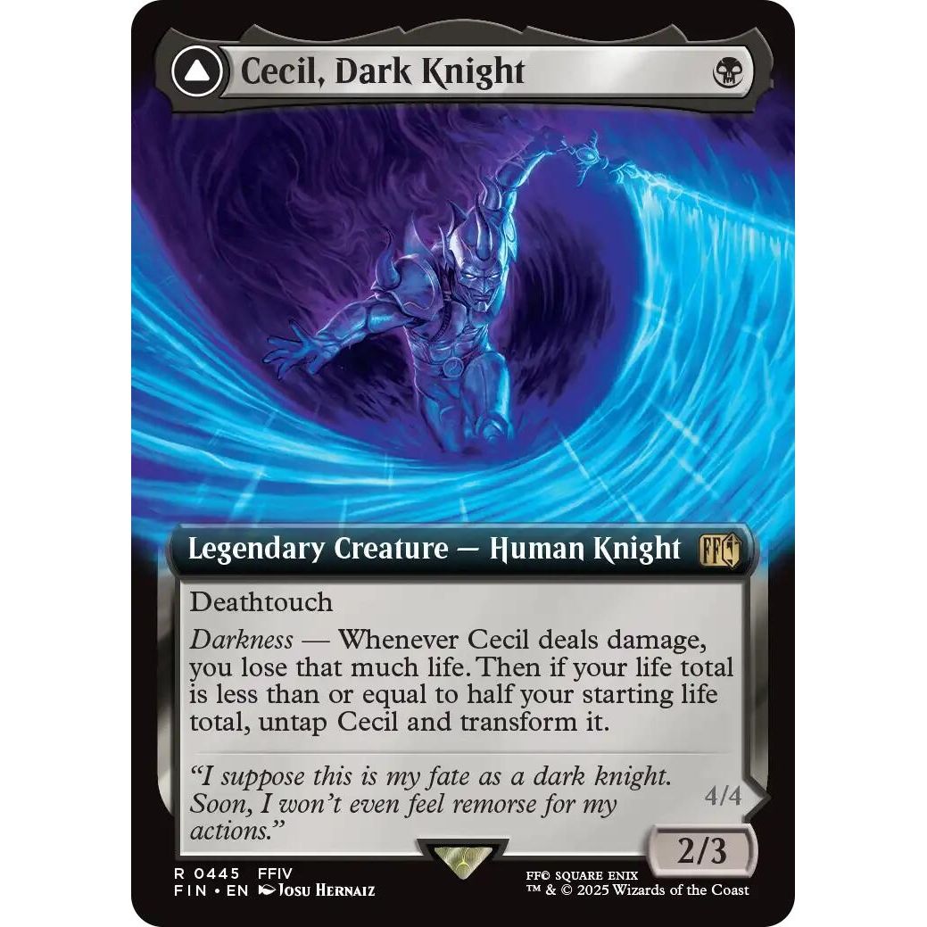 Image for Cecil, Dark Knight (Extended Art) (445) (FIN) - Magic: The Gathering