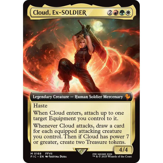 Image for Cloud, Ex-SOLDIER (Extended Art) (168) (FIC) - Magic: The Gathering