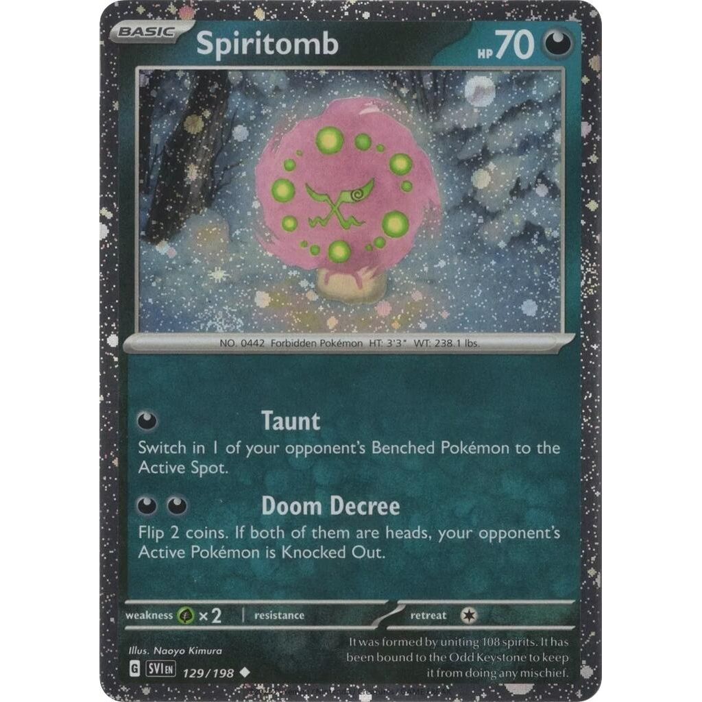 Image for Spiritomb - 129/198 (Cosmos Holo) (129/198) (MCAP) - Pokemon