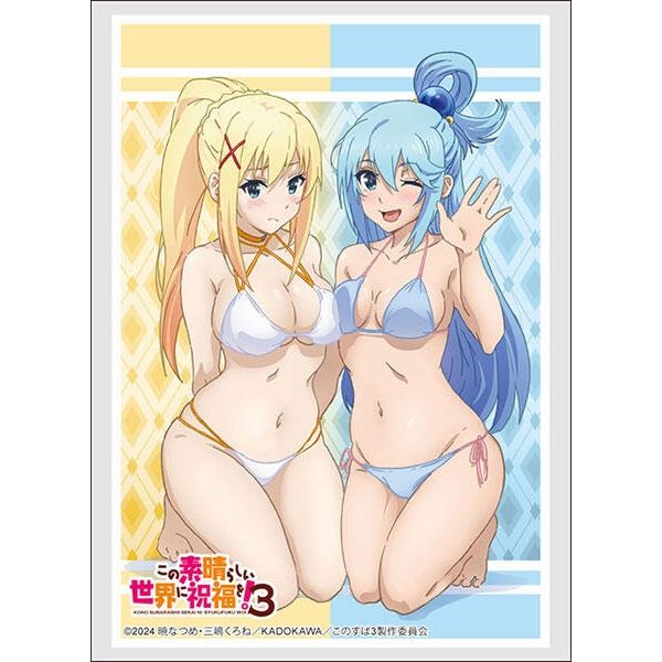 Image for Bushiroad Sleeve Collection HG Vol.4466: KonoSuba 3 - Aqua & Darkness Swimsuit ver. (60-Pack) - Card Sleeves