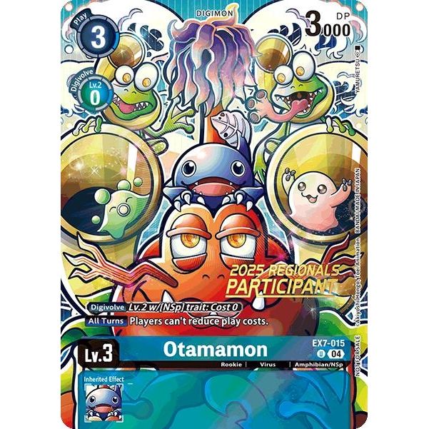 Image for Otamamon (2025 Regionals Participant) (EX7-015 U) (EX07) - Digimon Card Game