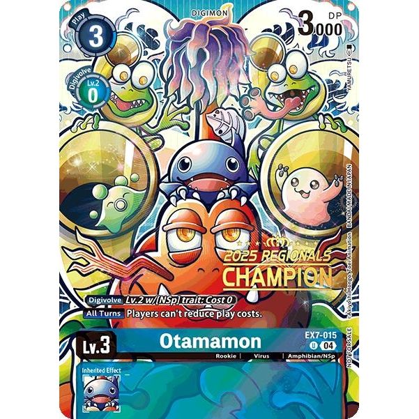 Image for Otamamon (2025 Regionals Champion) (EX7-015 U) (EX07) - Digimon Card Game