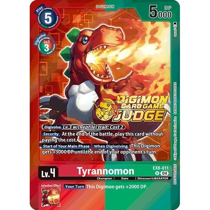 Image for Tyrannomon (Judge Pack 2025 Wave 1) (EX8-011 R) - Digimon Card Game