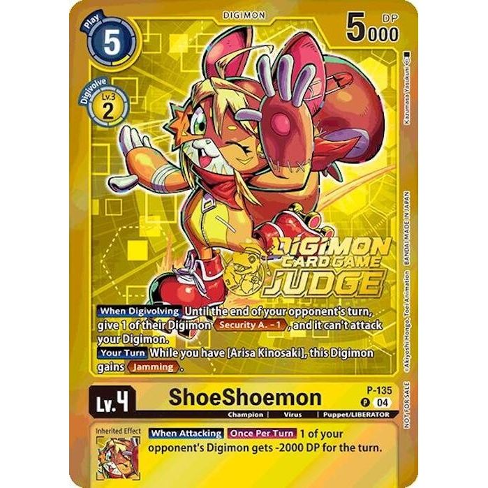 Image for ShoeShoemon (Judge Pack 2025 Wave 1) (P-135 P) (D-PR) - Digimon Card Game