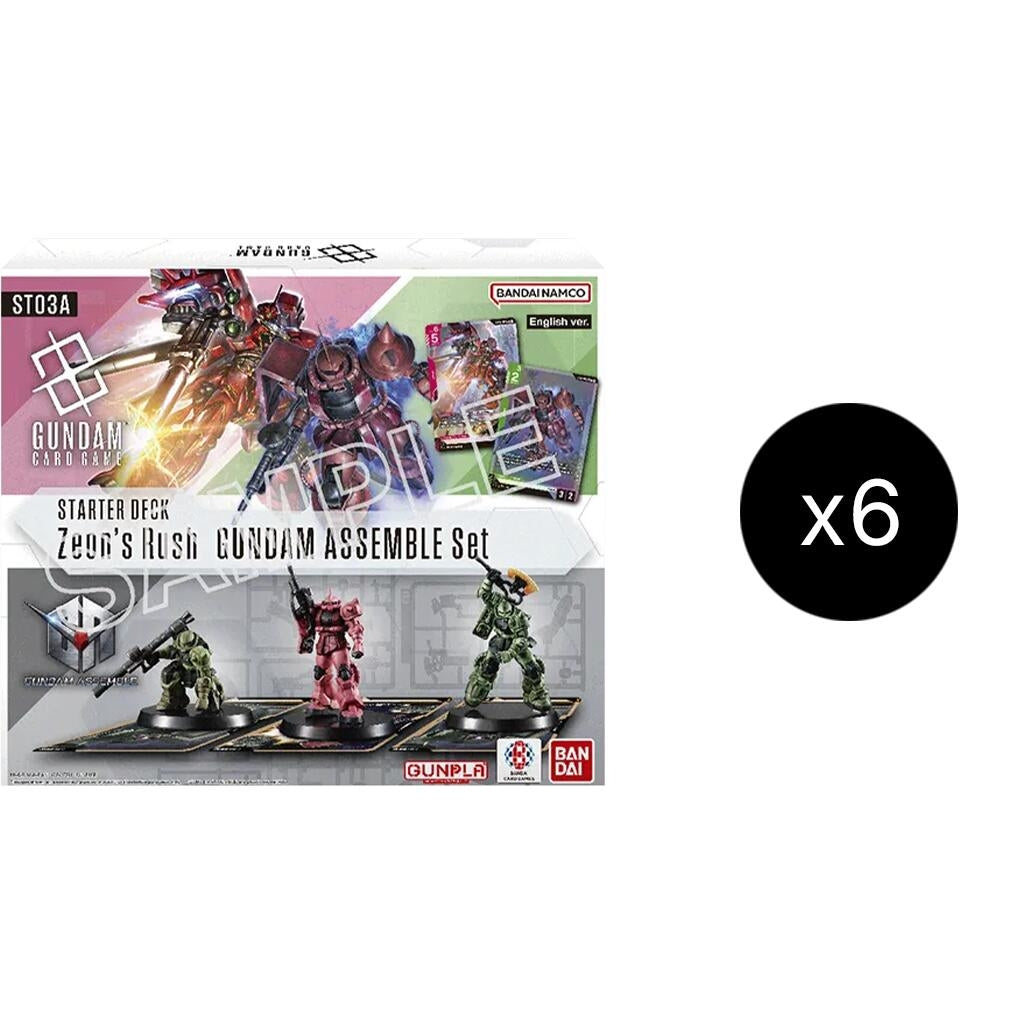 Image for Starter Deck 03: Zeon's Rush - Gundam Assemble Starter Set Display - Gundam Card Game