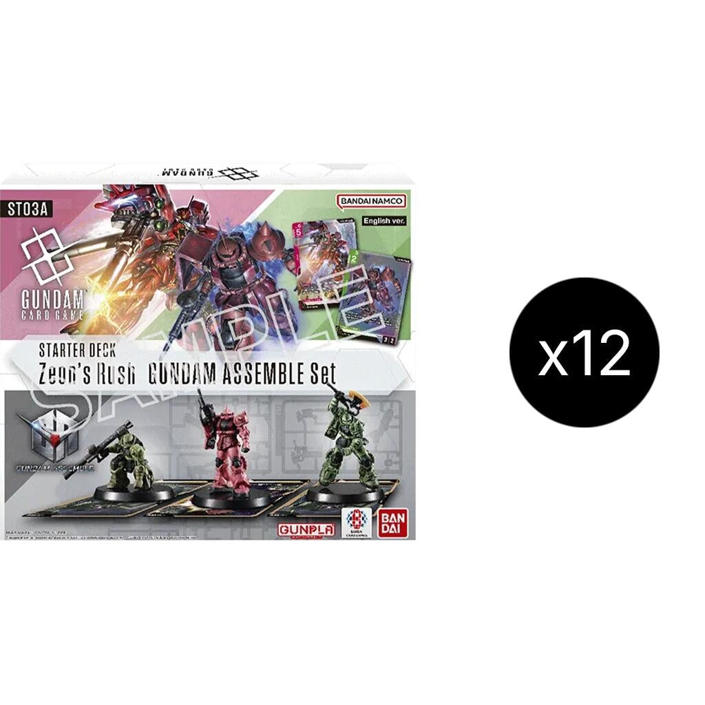 Image for Starter Deck 03: Zeon's Rush - Gundam Assemble Starter Set Display Case - Gundam Card Game