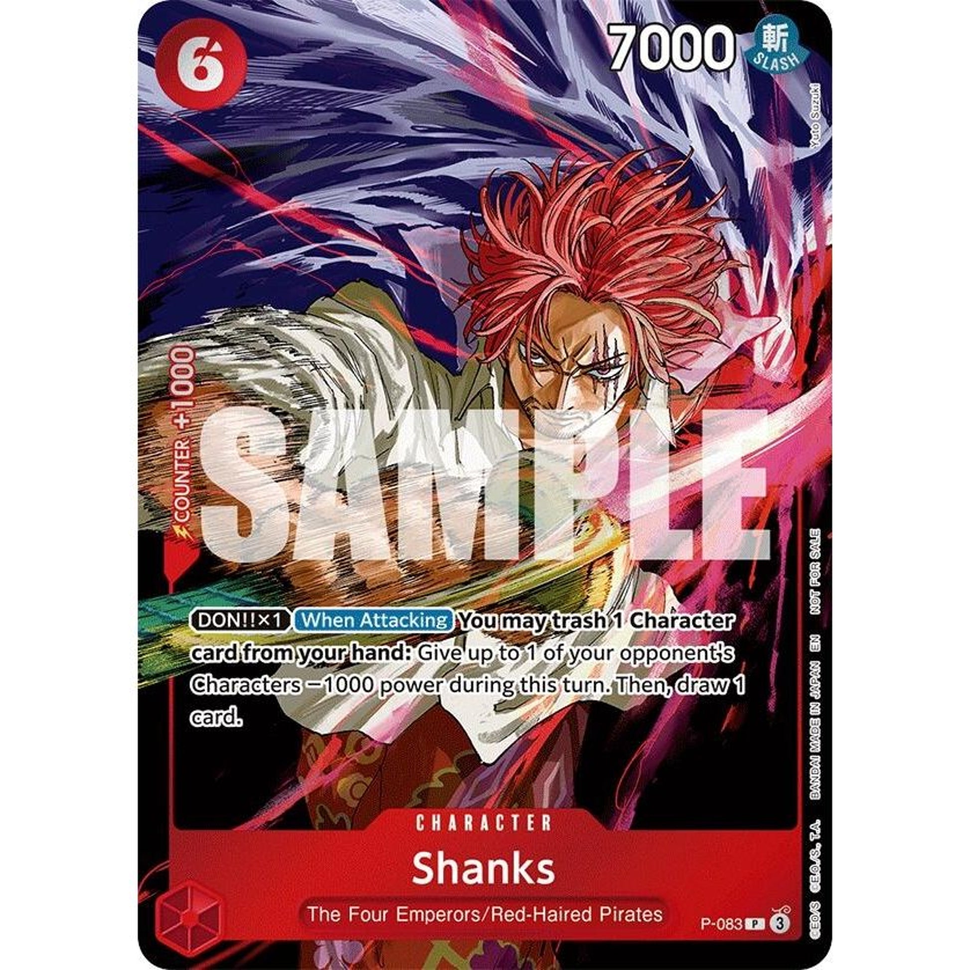 Image for Shanks (Event Pack Vol. 6) (P-083) (OP-PR) - One Piece Card Game