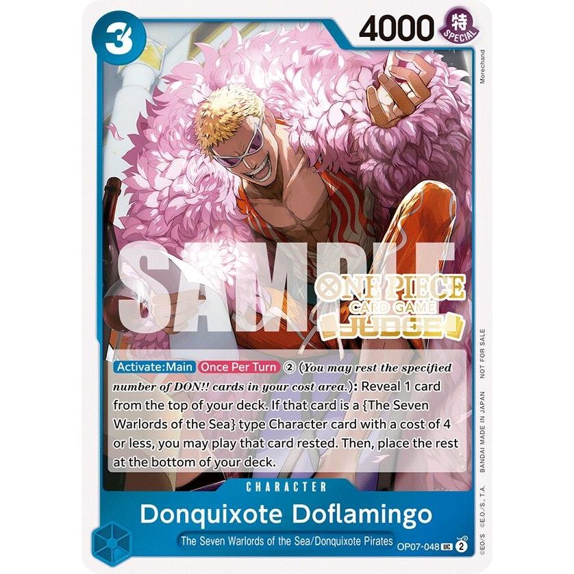 Image for Donquixote Doflamingo (Judge Pack Vol. 5) (OP07-048) (OP-PR) - One Piece Card Game