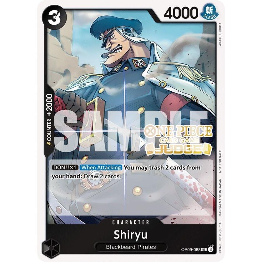 Image for Shiryu (Judge Pack Vol. 5) (OP09-088) (OP-PR) - One Piece Card Game