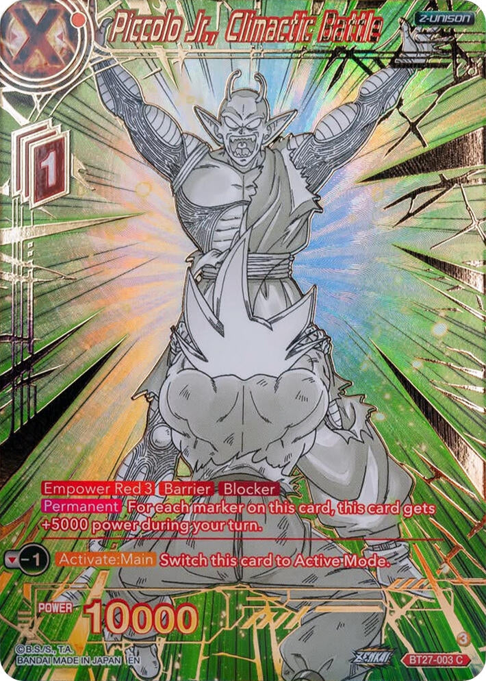Image for Piccolo Jr., Climactic Battle (Gold-Stamped) (BT27-003) (BT27) - Dragon Ball Super: Masters