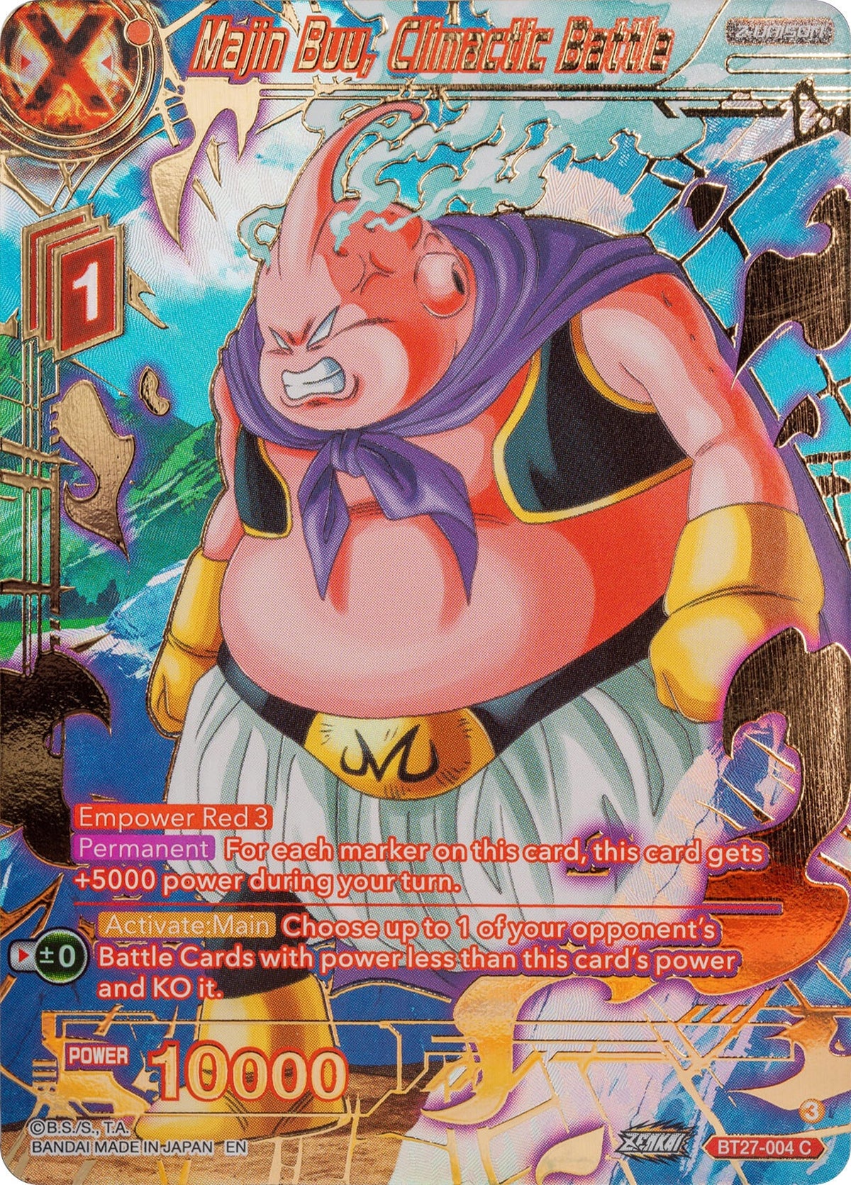 Image for Majin Buu, Climactic Battle (Gold-Stamped) (BT27-004) (BT27) - Dragon Ball Super: Masters