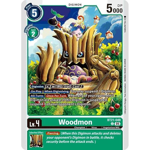 Image for Woodmon (BT21-049 C) (BT21) - Digimon Card Game