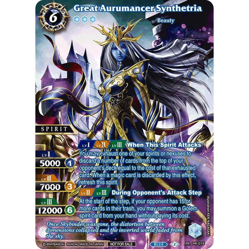 Image for Great Aurumancer Synthetria (Textured) (PR-074) (BSSP) - Battle Spirits Saga