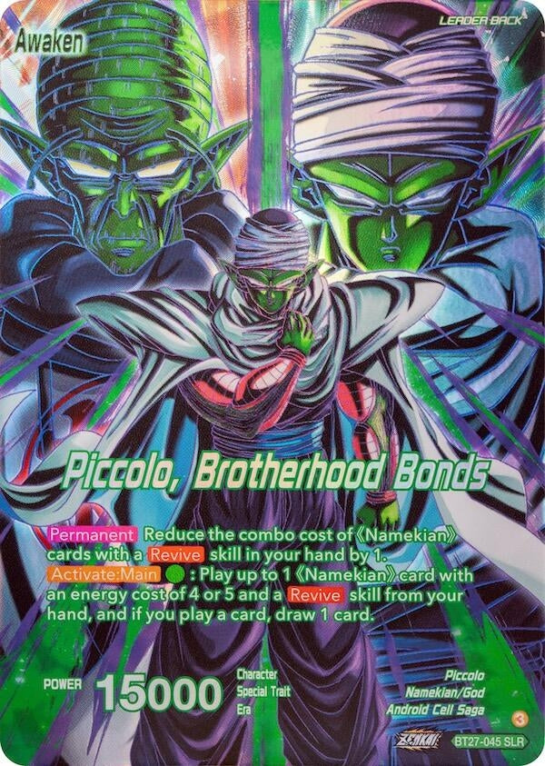 Image for Piccolo // Piccolo, Brotherhood Bonds (SLR) (BT27-045) (BT27) - Dragon Ball Super: Masters