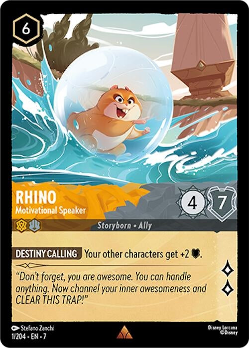 Image for Rhino - Motivational Speaker (1/204) (7) - Disney Lorcana