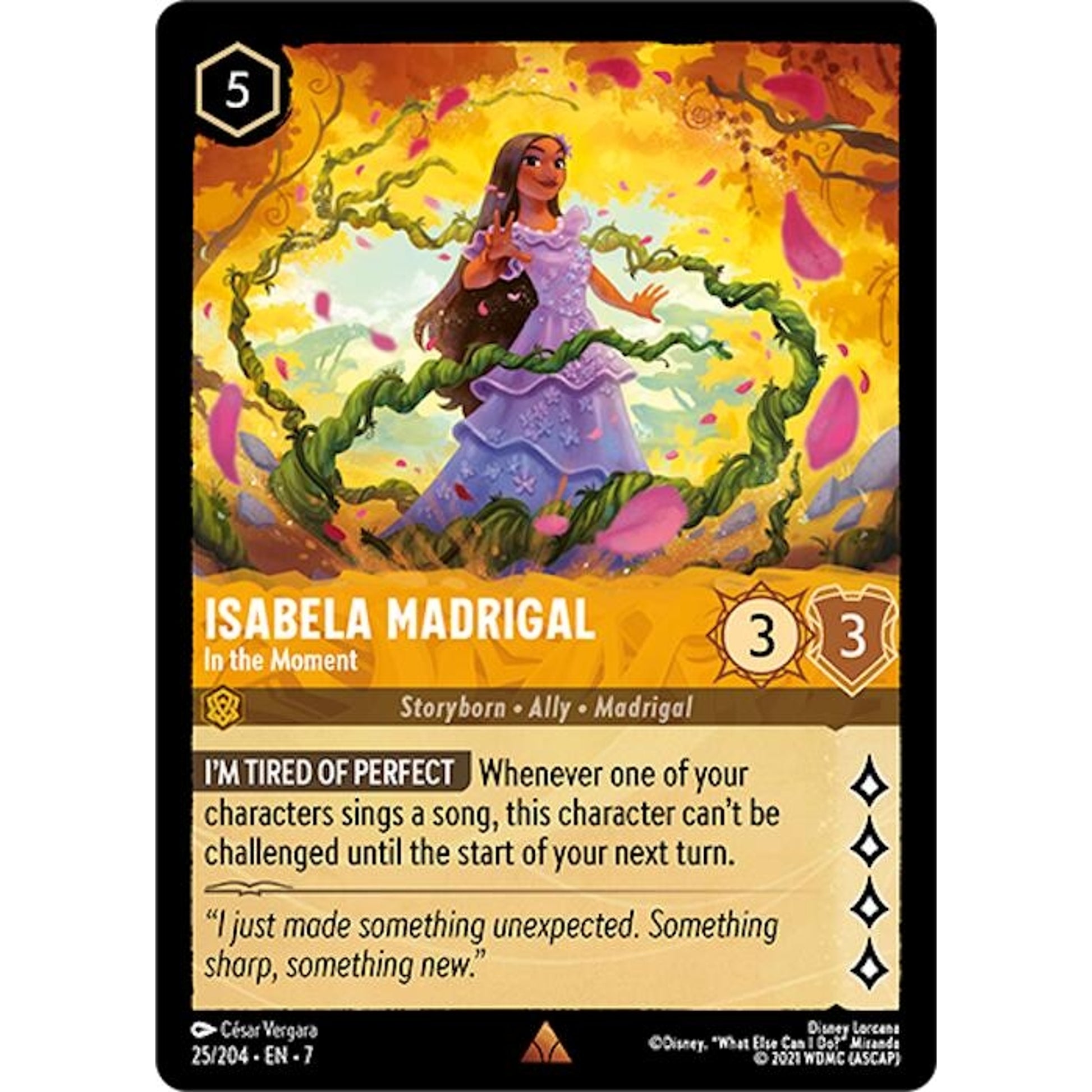 Image for Isabela Madrigal - In the Moment (25/204) (7) - Disney Lorcana