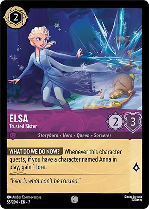 Image for Elsa - Trusted Sister (55/204) (7) - Disney Lorcana