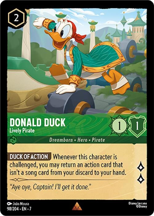 Image for Donald Duck - Lively Pirate (98/204) (7) - Disney Lorcana