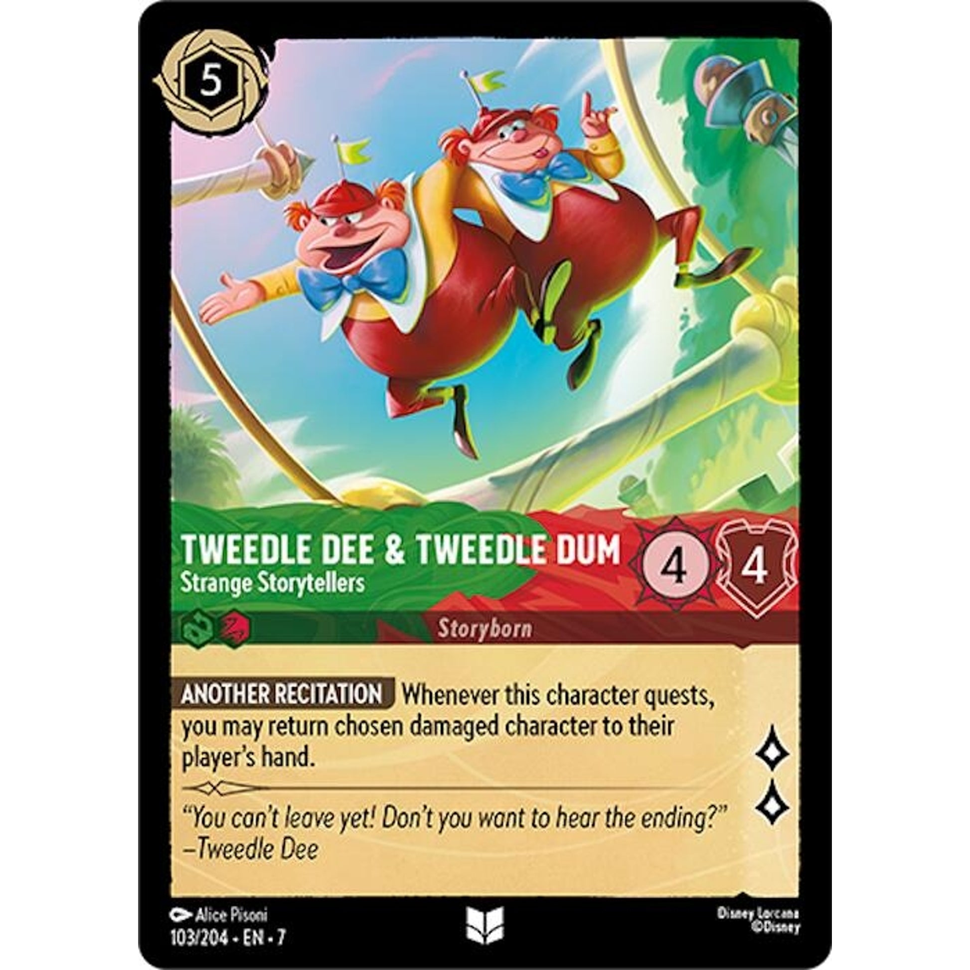 Image for Tweedledee & Tweedledum - Strange Storytellers (103/204) (7) - Disney Lorcana