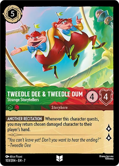 Image for Tweedledee & Tweedledum - Strange Storytellers (103/204) (7) - Disney Lorcana