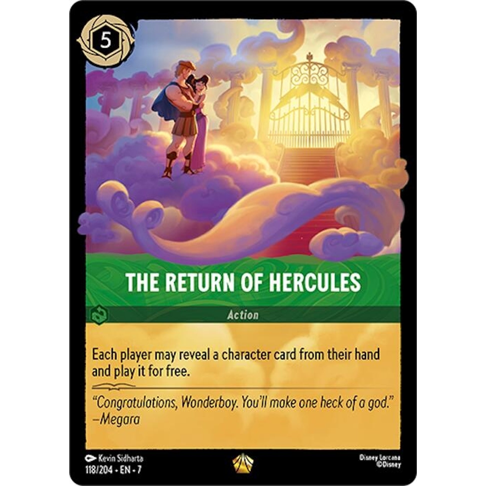 Image for The Return of Hercules (118/204) (7) - Disney Lorcana