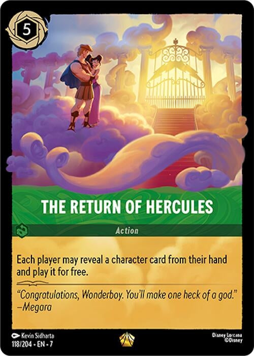 Image for The Return of Hercules (118/204) (7) - Disney Lorcana