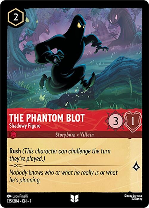 Image for The Phantom Blot - Shadowy Figure (135/204) (7) - Disney Lorcana