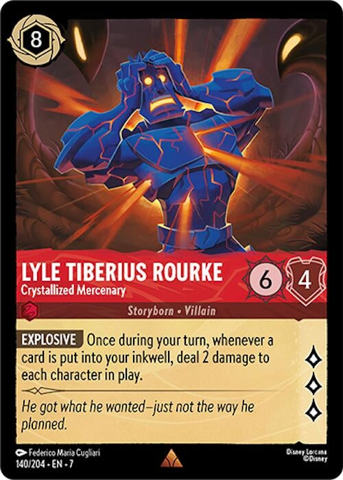 Image for Lyle Tiberius Rourke - Crystallized Mercenary (140/204) (7) - Disney Lorcana