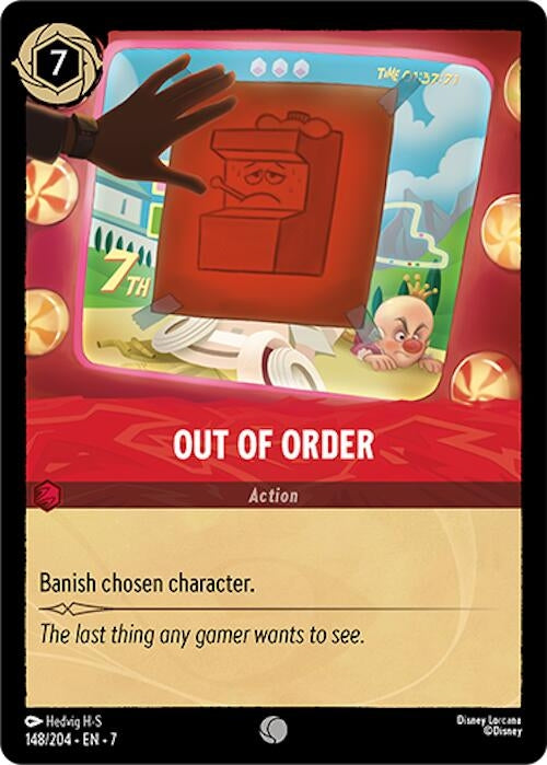 Image for Out of Order (148/204) (7) - Disney Lorcana