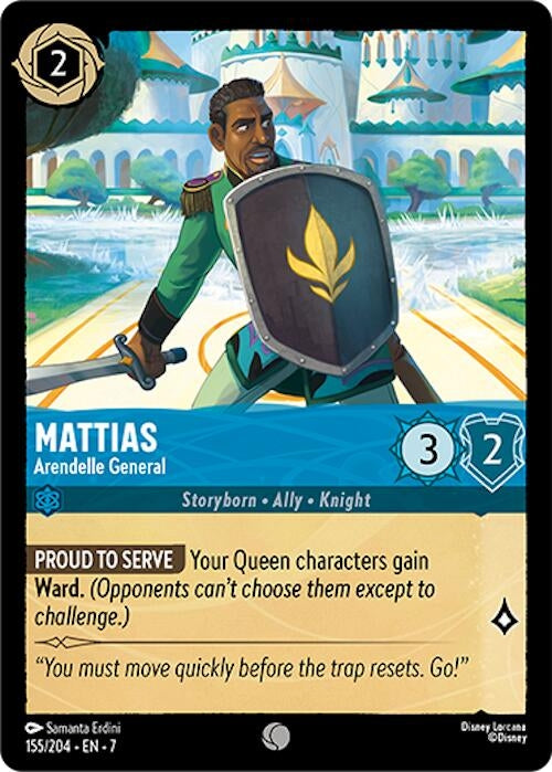 Image for Mattias - Arendelle General (155/204) (7) - Disney Lorcana
