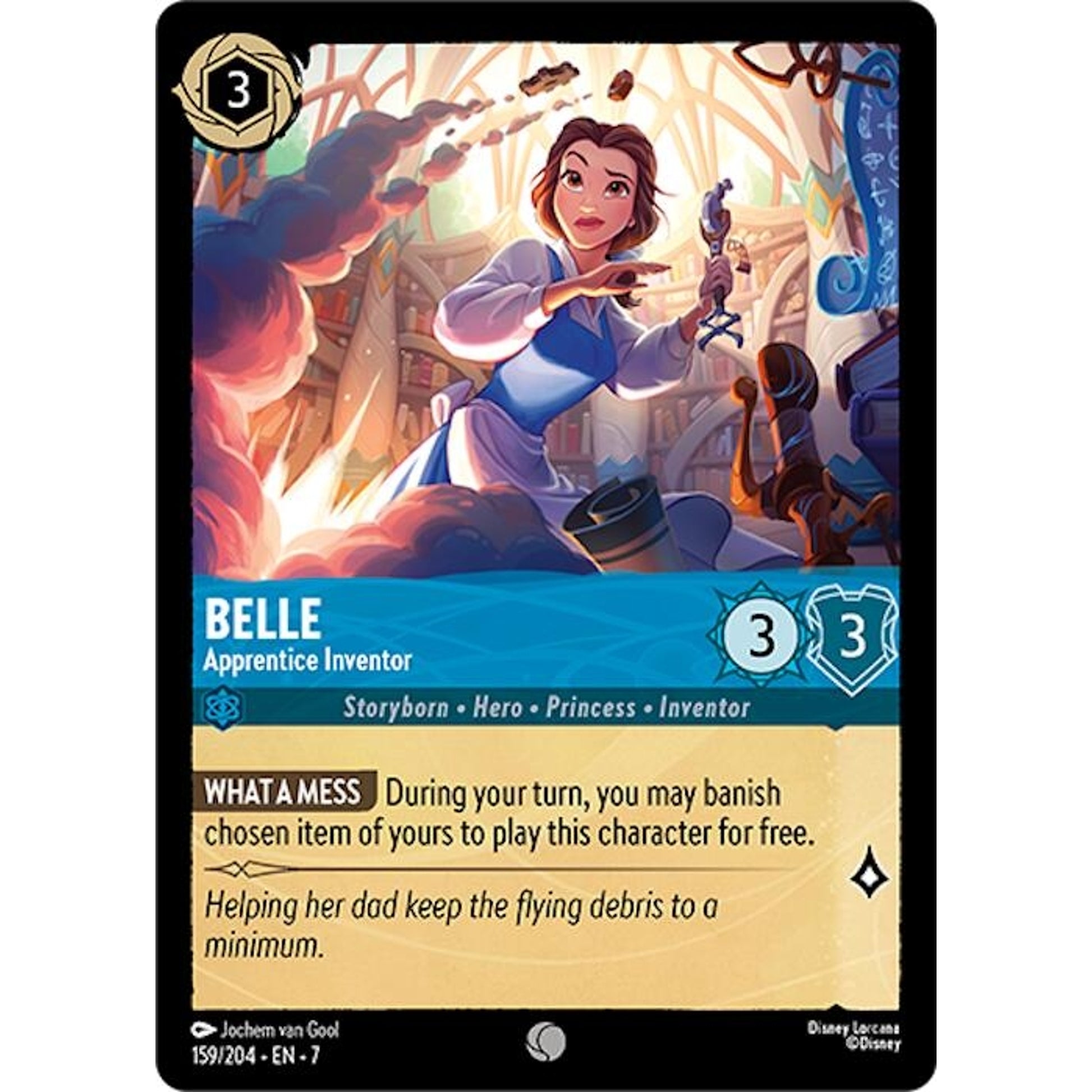 Image for Belle - Apprentice Inventor (159/204) (7) - Disney Lorcana
