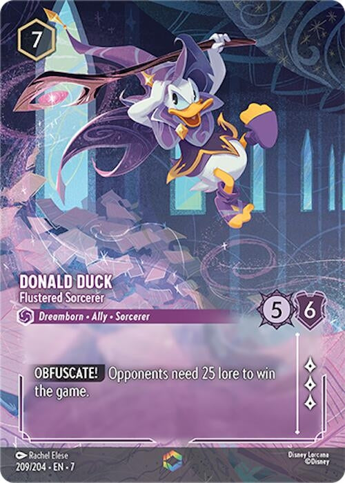 Image for Donald Duck - Flustered Sorcerer (Enchanted) (209/204) (7) - Disney Lorcana