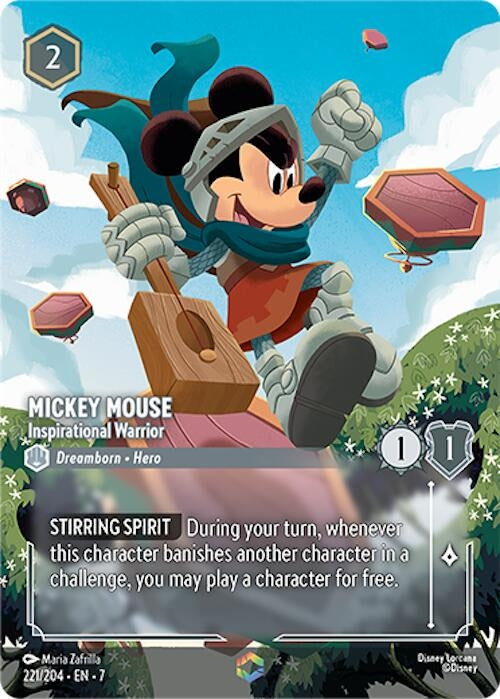 Image for Mickey Mouse - Inspirational Warrior (Enchanted) (221/204) (7) - Disney Lorcana