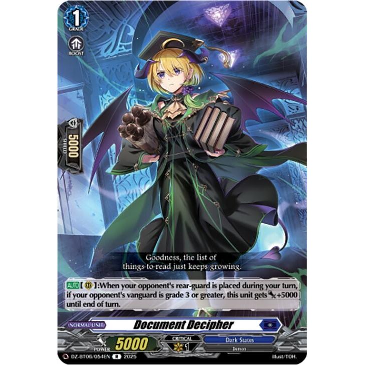 Image for Document Decipher (DZ-BT06/054EN) (DZ-BT06) - Cardfight Vanguard
