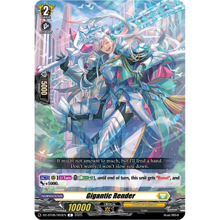 Image for Gigantic Render (DZ-BT06/093EN) (DZ-BT06) - Cardfight Vanguard