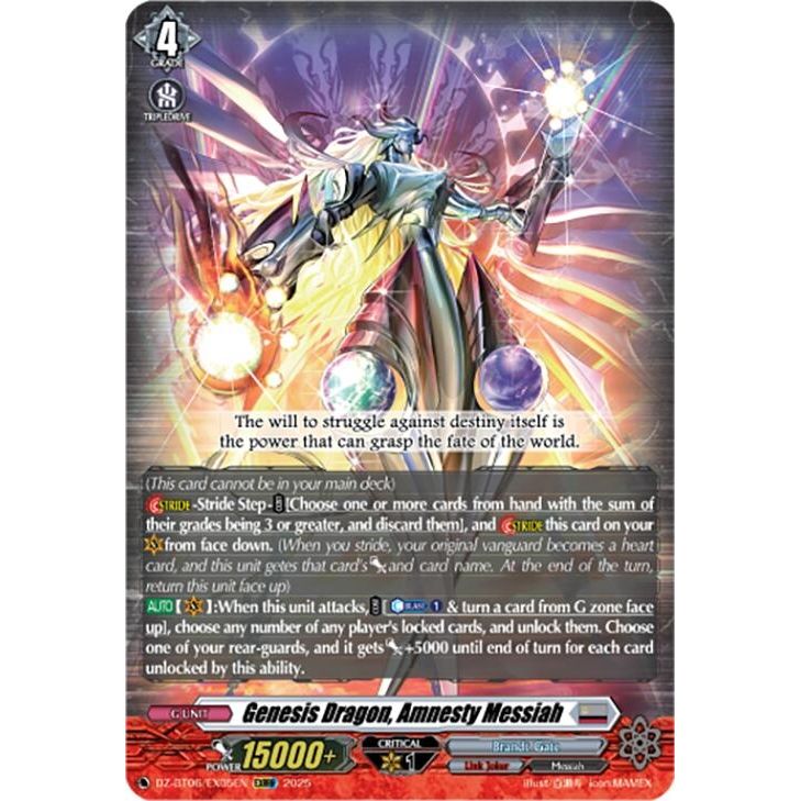 Image for Genesis Dragon, Amnesty Messiah (EXRRR) (DZ-BT06/EX05EN) (DZ-BT06) - Cardfight Vanguard