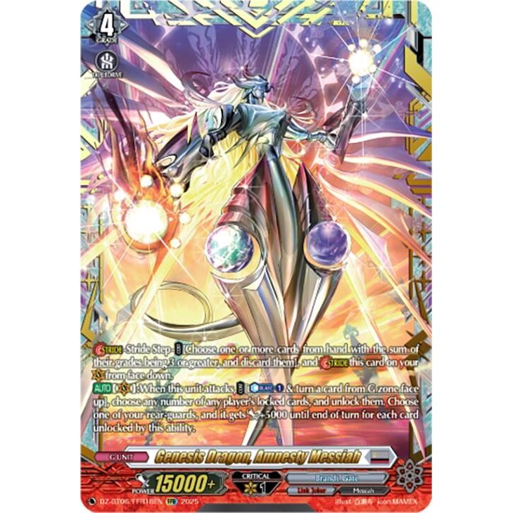 Image for Genesis Dragon, Amnesty Messiah (FFR) (DZ-BT06/FFR18EN) (DZ-BT06) - Cardfight Vanguard